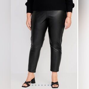Old Navy High Waisted Plus Size Faux Leather Leggings